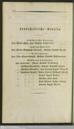 Landschaftliche Canzley
