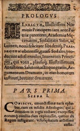 Iosaphatus sive lemmadramatis : quod Dilingae Congregatio Mariana maior academica in proscenium dedit, cum gratulabunda ante diem XV. Kal. Mart. Henricum ... Episcopum Augustanum ...