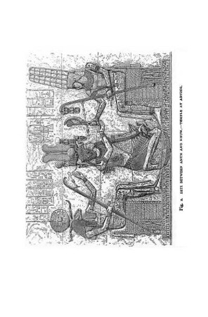 Fig. 2. Seti Between Amun And Knum. - Temple At Abydos.