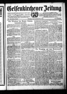 Gelsenkirchener Zeitung. 1902-1940