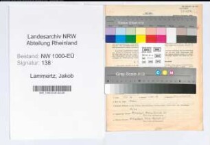 Entnazifizierung Jakob Lammertz, geb. 24.11.1887 (Krim.Sekretaer)