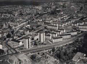 Luftbildaufnahmen von Karlsruhe. Mühlburg - Mühlburger Feld