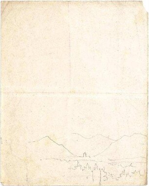 Thiersch, August ; Reiseskizzen - Landschaftsstudie