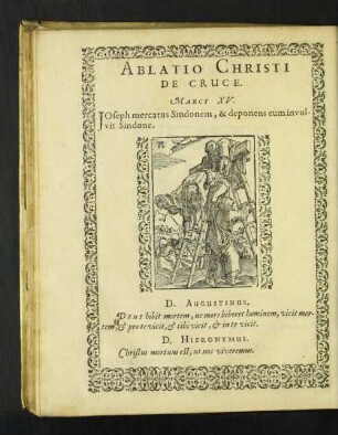 Ablatio Christi De Cruce.