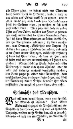 Schwäche des Menschen
