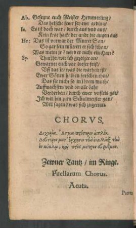 Chorus.