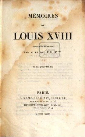 Mémoires de Louis XVIII. 4