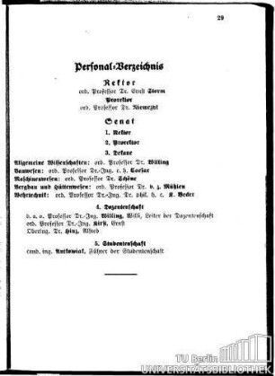 Rektor und Senat
