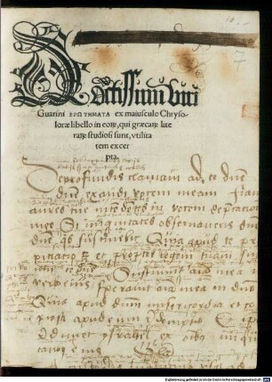 Doctissimi viri Guarini Erotemata ex maiusculo Chrysolorae libello in eorum, qui graecarum literarum studiosi sunt, utilitatem excerpta