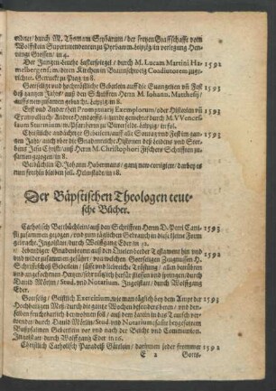 Der Bäpstischen Theologen teutsche Bücher.