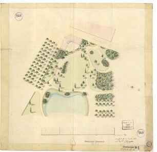 Entwurf zur gärtnerischen Gestaltung des Hofgartens