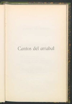 Cantos del arrabal
