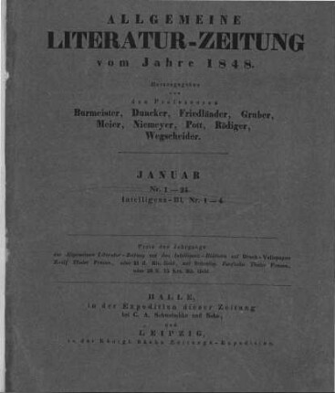 Titelblatt Januar