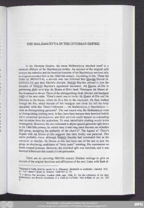 The Malāmatiyya In The Ottoman Empire