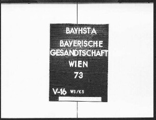 Abordnung und Zurückberufung der Grafen von Paumgarten