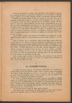 II - El hombre-poema