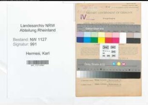 Entnazifizierung Karl Hermes , geb. 22.08.1901 (Ingenieur)