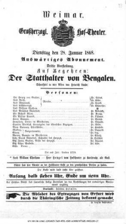 Der Statthalter von Bengalen