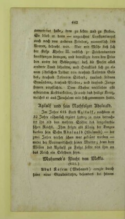 Muhamed's Flucht von Mekka