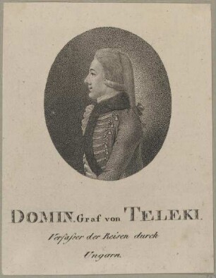 Bildnis des Domin. Graf von Teleki