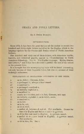 Omaha and Ponka letters