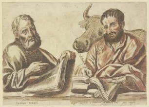 Brustbilder zweier Evangelisten