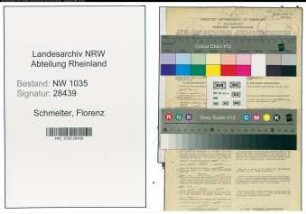 Entnazifizierung Florenz Schmelter , geb. 14.04.1907 (Schlosser)