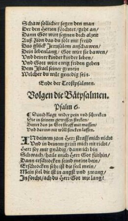 Volgen die Bätpsalmen.