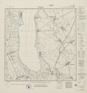 2755 (alte Nr.: 1327) Werben in Pommern, Meßtischblatt (4cm - Karte)