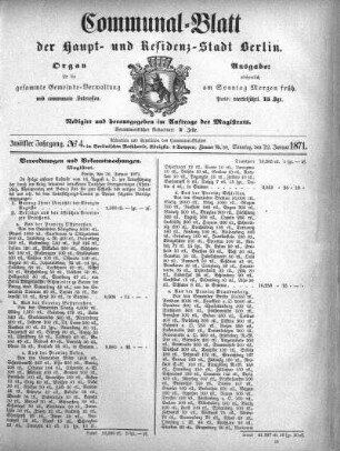1871,4: No. 4, 22. Januar 1871
