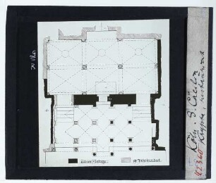 Köln, St. Cäcilien : Krypta, Grundriss