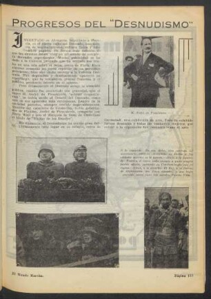 Progresos del "desnudismo"