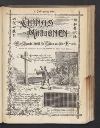 8.1907: Chinas Millionen : Organ d. Deutschen Zweiges der China-Inland-Mission ... Liebenzell