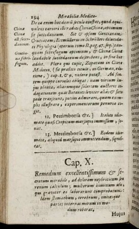 Cap. X. Remedium excellentissimum & secretum mirabile ...
