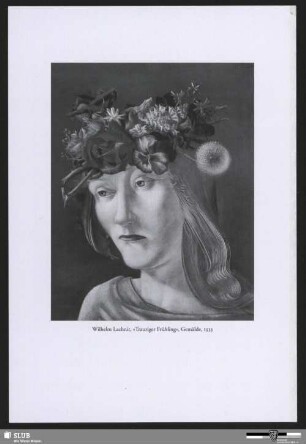 Wilhelm Lachnit, "Trauriger Frühling", Gemälde, 1933