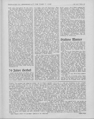 70 Jahre Bethel