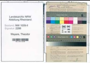 Entnazifizierung Theodor Weyers , geb. 29.09.1877 (Landwirt)