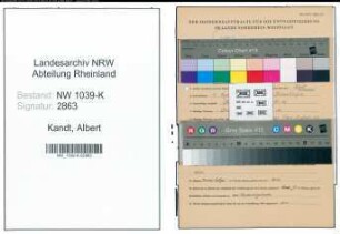 Entnazifizierung Albert Kandt , geb. 04.08.1904 (Angestellter)
