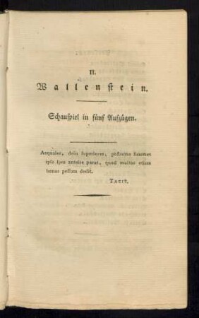 II. Wallenstein