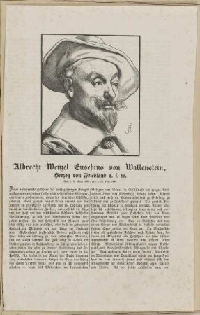 Bildnis des Albrecht Wenzel Eusebius von Wallenstein