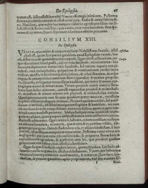 Consilium XIII. - Consilium XXIIX.