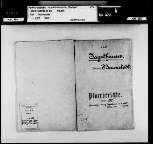 Jagsthausen: Pfarrberichte und Pfarrbeschreibungen