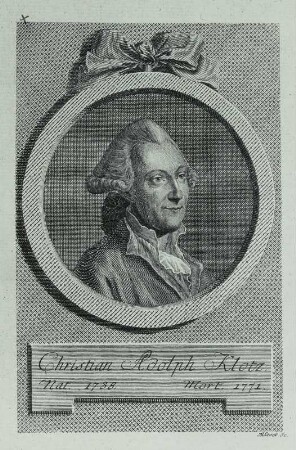 Bildnis Christian Adolph Klotz, aus: Vita et memoria von Mangelsdorff, C. E. Dresden: SLUB Biogr.erud.D.3833