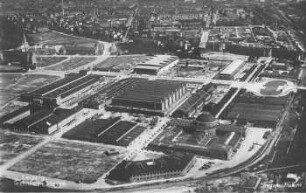 Leipzig: Technische Messe ; Fliegeraufnahme