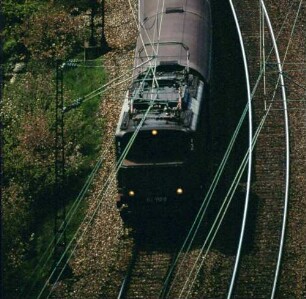 Gäubahn Stuttgart Nord Herdwegdamm Lok 144 032 Leerpersonenzug B3yg-Wagen