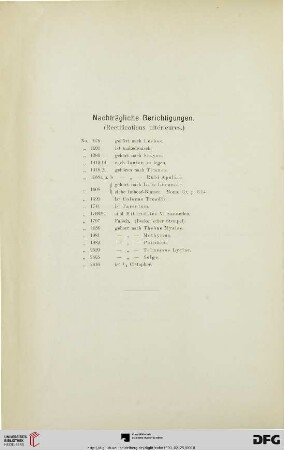 Nachträgliche Berichtigungen