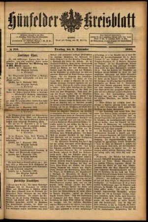 Ausgabe vom Dienstag, den 08. September 1896.