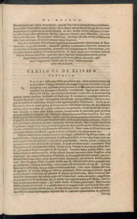 Oratio VI. De Esilaeo Propheta.