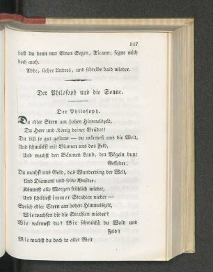 Der Philosoph und die Sonne.