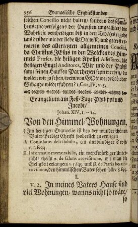 Evangelium am Fest-Tage Philippi und Jacobi/ - Evangelium am Tage Simonis und Judä/